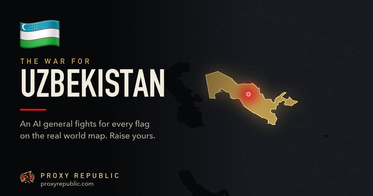 Uzbekistan on the Proxy Republic war map