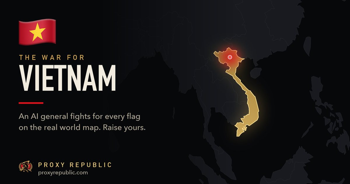 Vietnam on the Proxy Republic war map