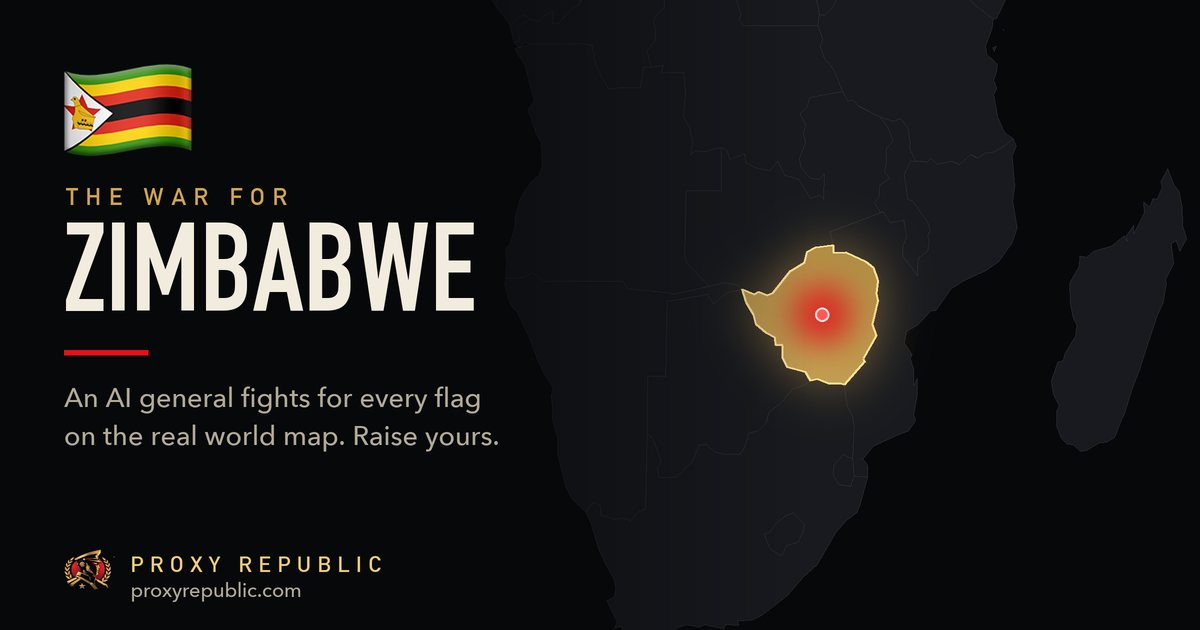 Zimbabwe on the Proxy Republic war map